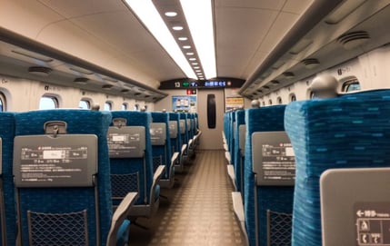 bullet train inside